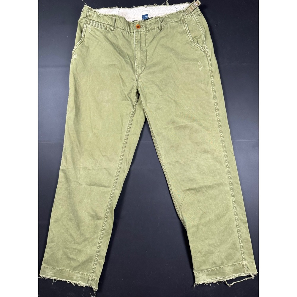 Vintage Polo Ralph Lauren Pants Mens 38x32 Green Type-1 Army Chino
